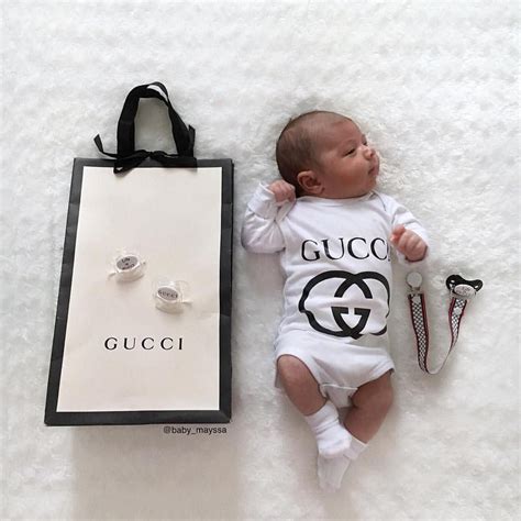 gucci babykleding|newborn baby wearing gucci.